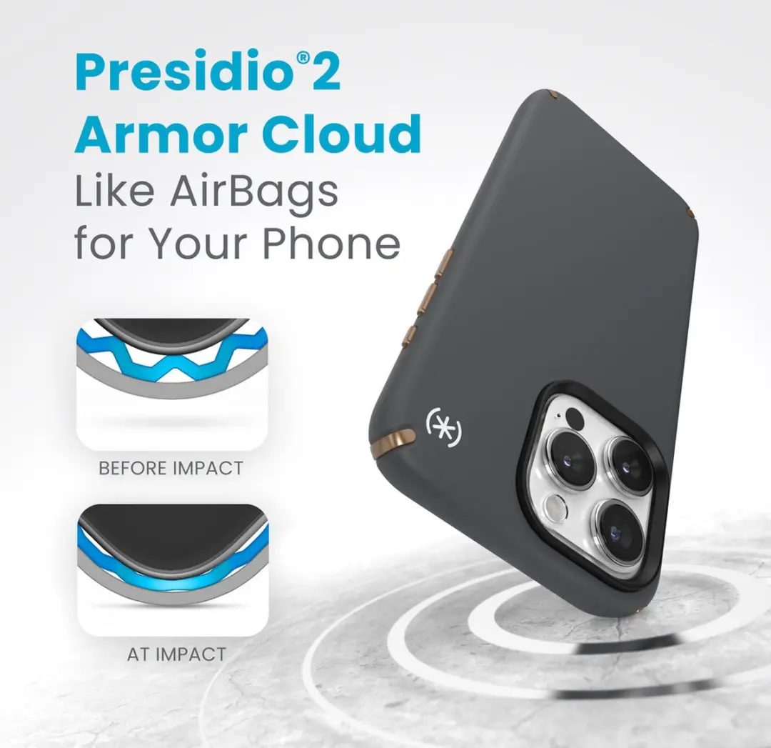 Speck Presidio2 Pro 150576-3212 Hoesje - iPhone 15 Pro Max - Grijs