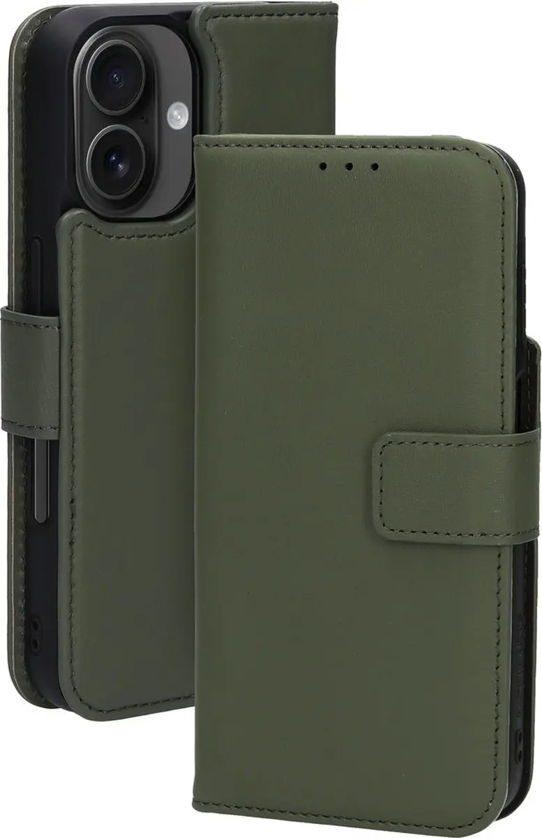 Mobiparts MP-127228 Hoesje iPhone 16 Wallet 2-in-1 - Groen