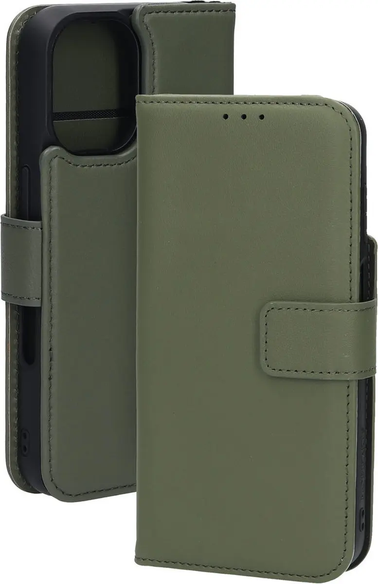 Mobiparts MP-127228 Hoesje iPhone 16 Wallet 2-in-1 - Groen