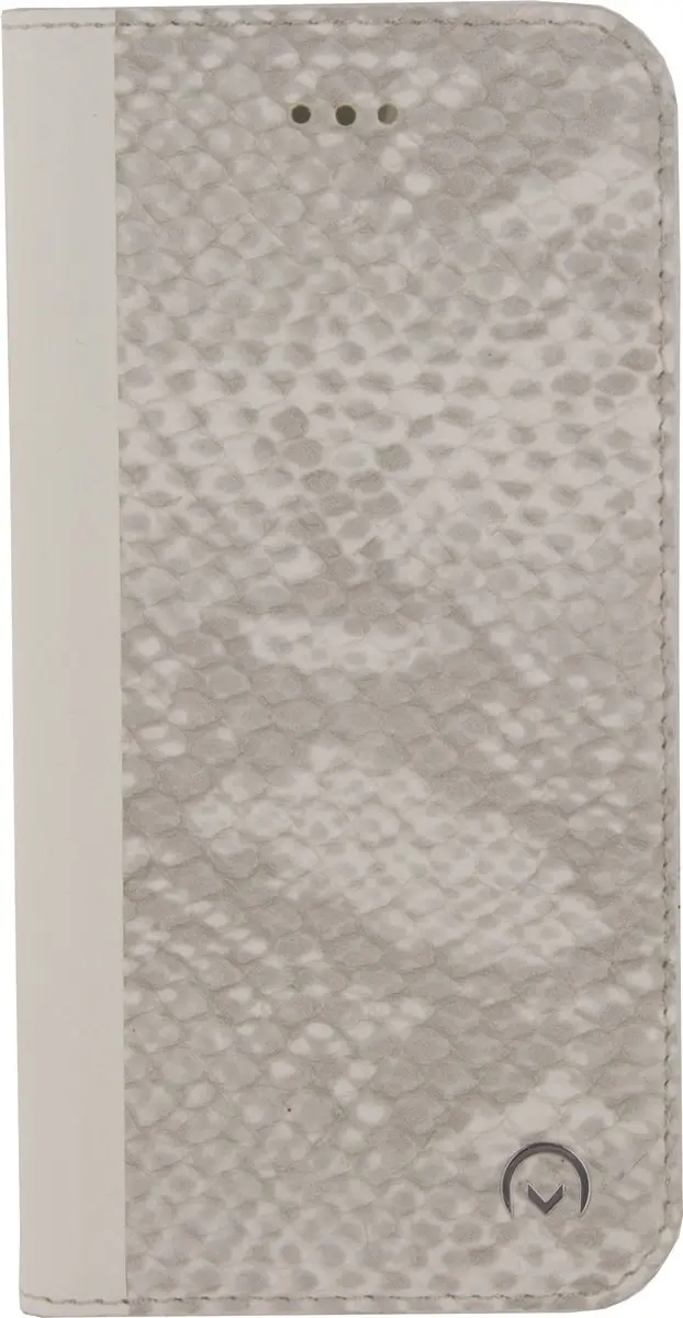 Mobilize Premium Gelly Bookcase iPhone X - 2 Pasjes - Snake Light Grey