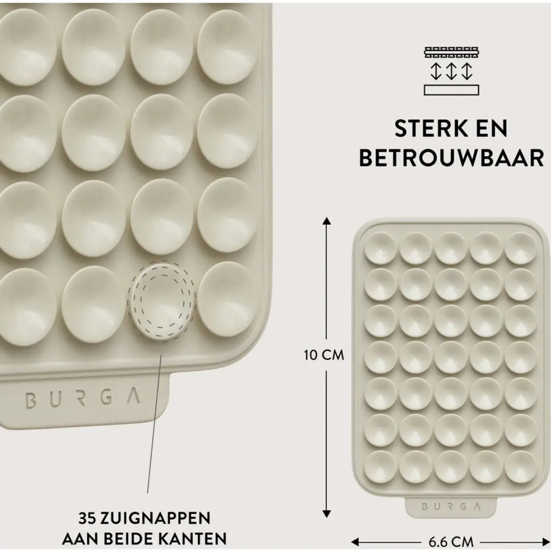 Burga StickPad Light Gray - Universeel - afbeelding 6 van 6