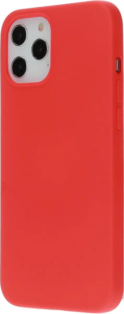 Mobiparts Hoesje iPhone 12 Pro Max Siliconen - Rood MP-108542