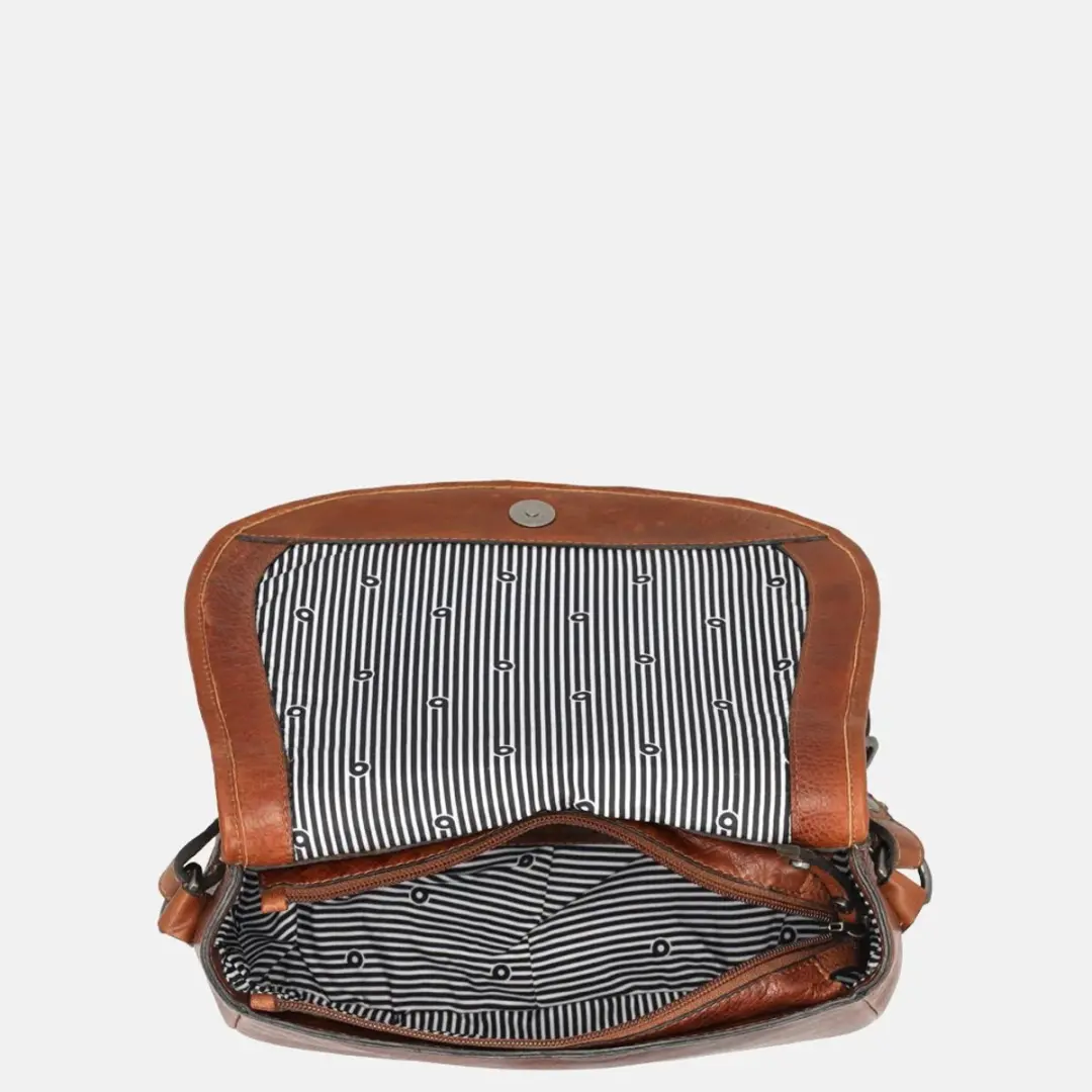 Berba Lucca Crossbody Tas - Cognac