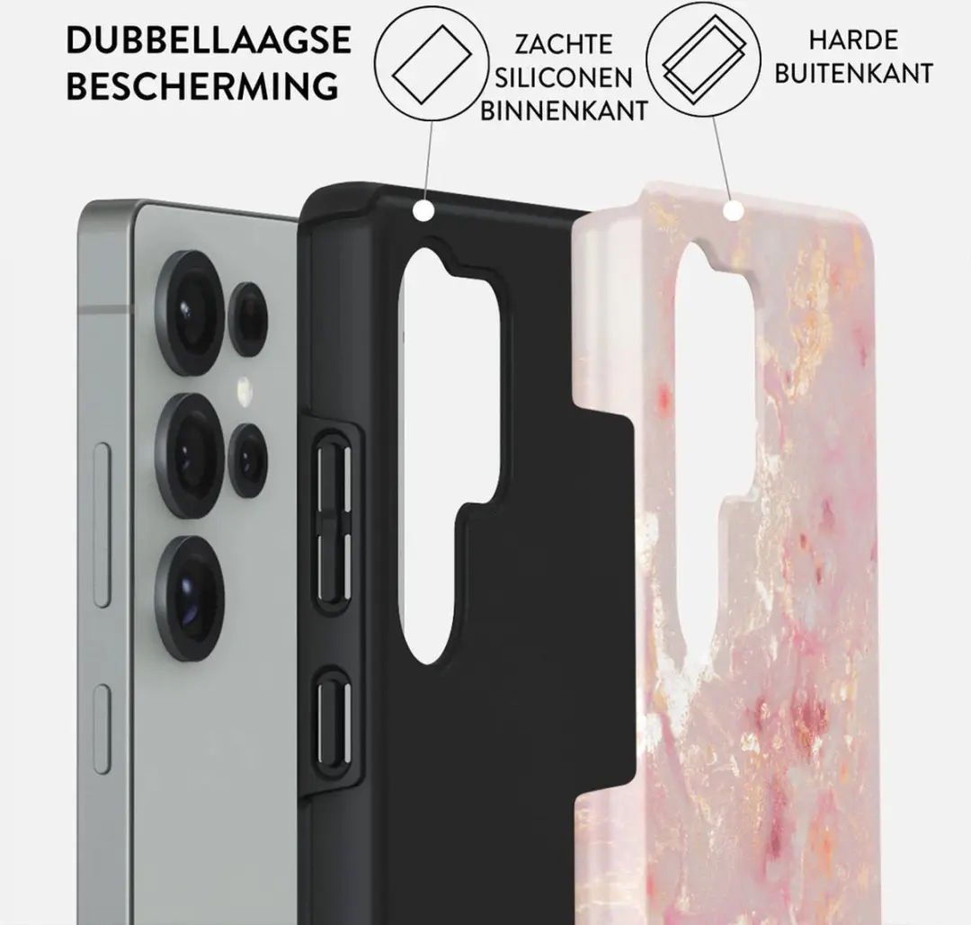 Burga Tough Case Samsung Galaxy S25 Ultra - Gouden Coral
