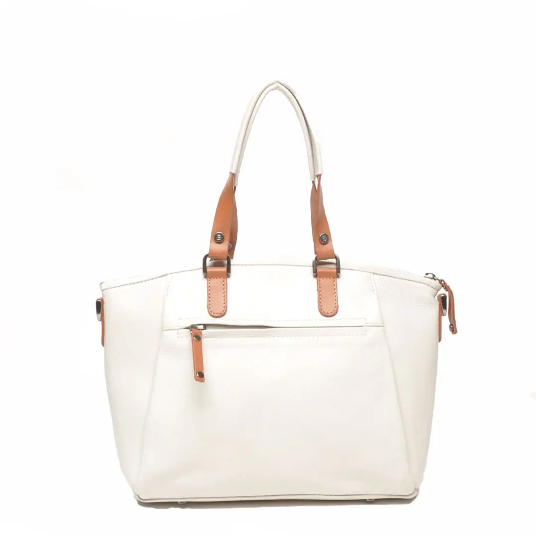 Berba ELBA 828 501 Leren Schoudertas - Pebble