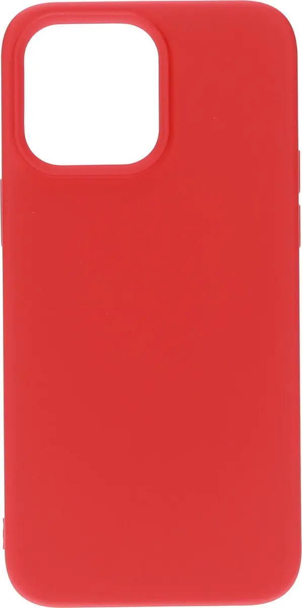 Mobiparts Hoesje iPhone 14 Pro Max Siliconen - Rood MP-123206