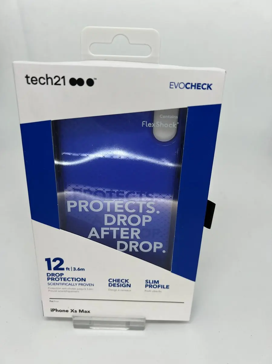 Tech21 EvoCheck Flex Shock iPhone Xs Max Backcover - Blauw