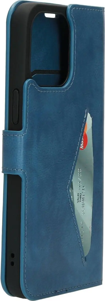 Mobiparts MP-122625 Hoesje iPhone 14 Pro - Blauw Eco Leer
