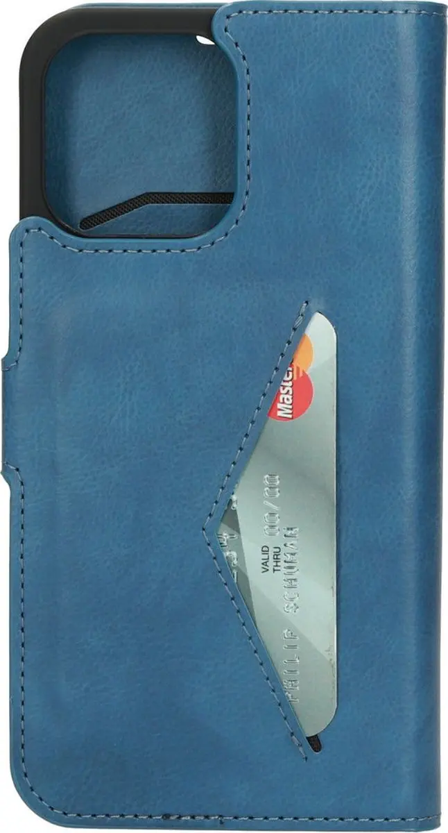 Mobiparts MP-122625 Hoesje iPhone 14 Pro - Blauw Eco Leer