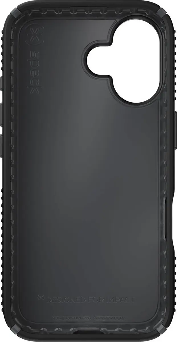 Speck Presidio2 Grip iPhone 16 Hoesje - Zwart - afbeelding 6 van 6