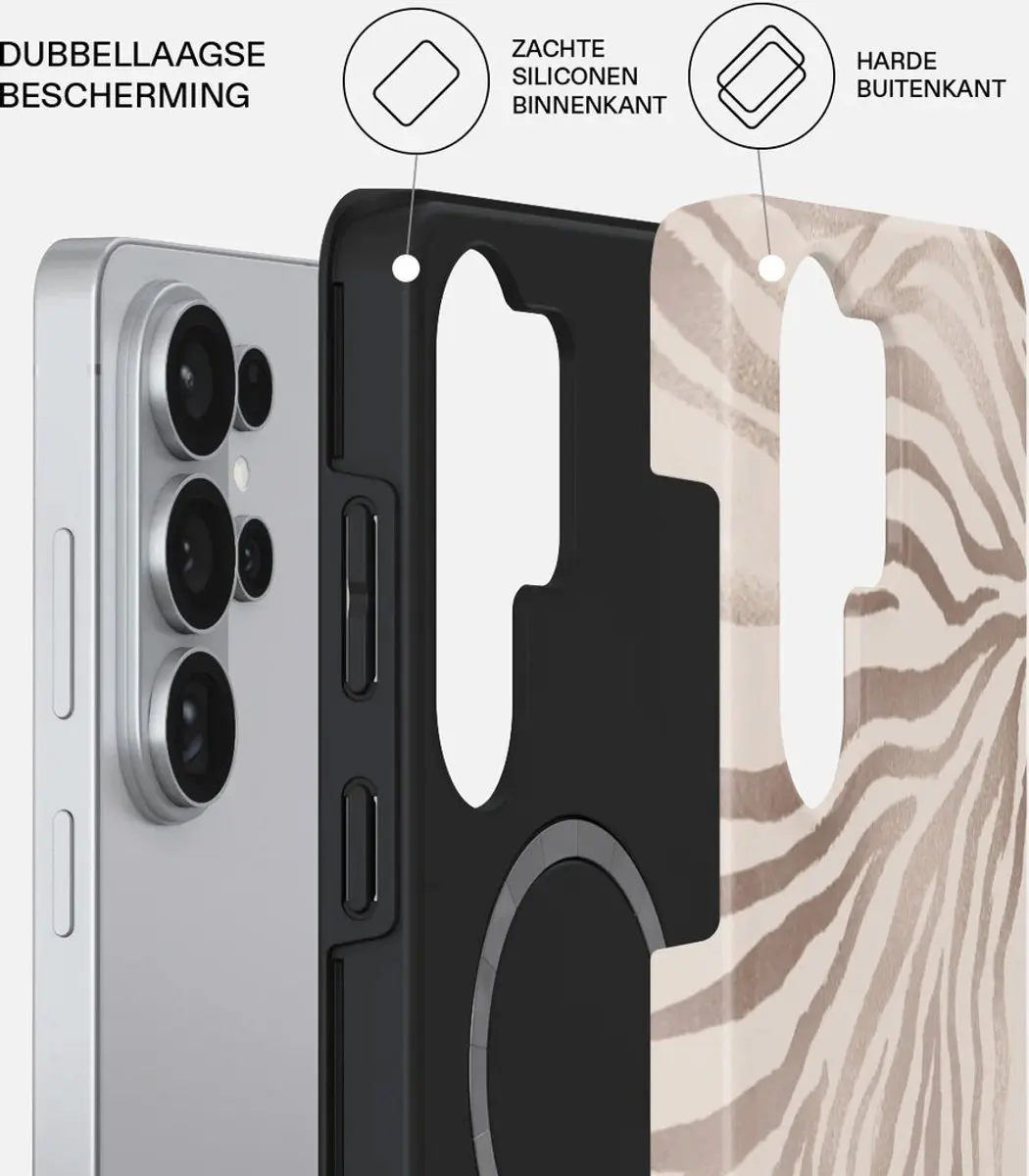 Burga Tough MagSafe Hoesje Samsung Galaxy S26 Ultra - Bruin