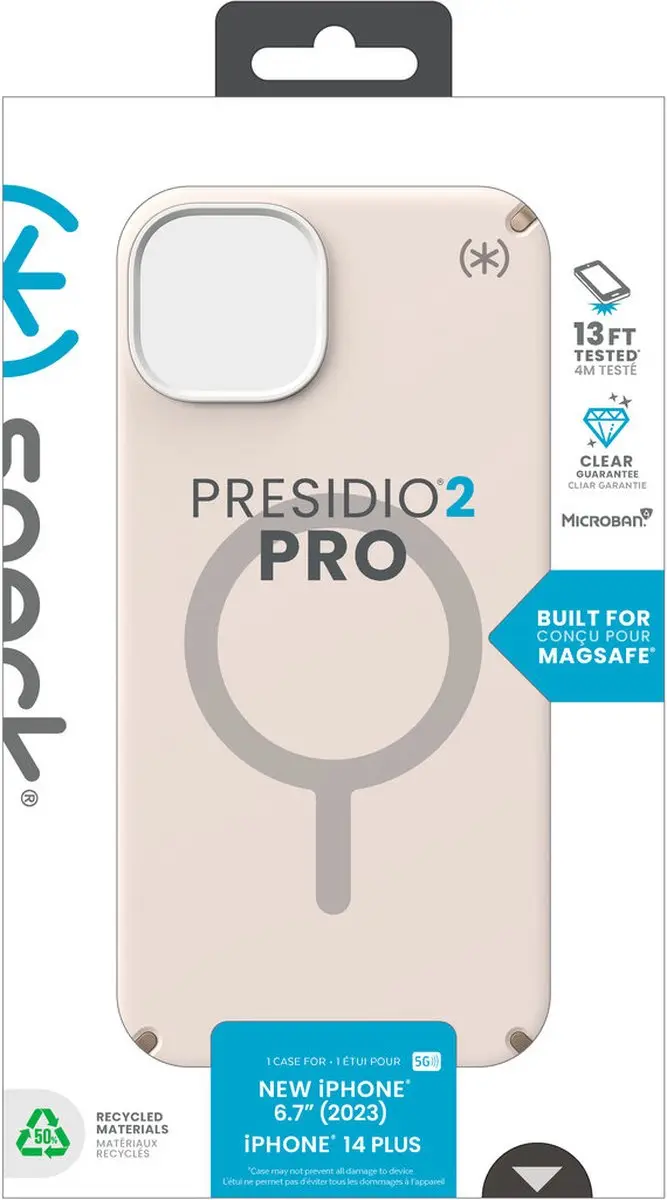 Speck Presidio2 Pro 150570-3214 Hoesje iPhone 15 Plus - MagSafe - Beige/Geel - afbeelding 6 van 6