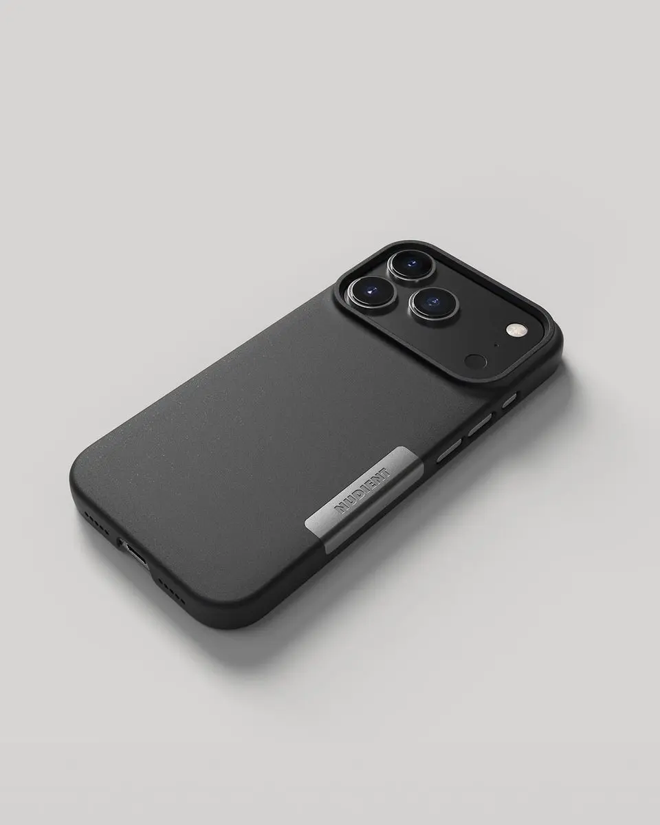 Nudient Thin MagSafe Case iPhone 17 Pro - Zwart
