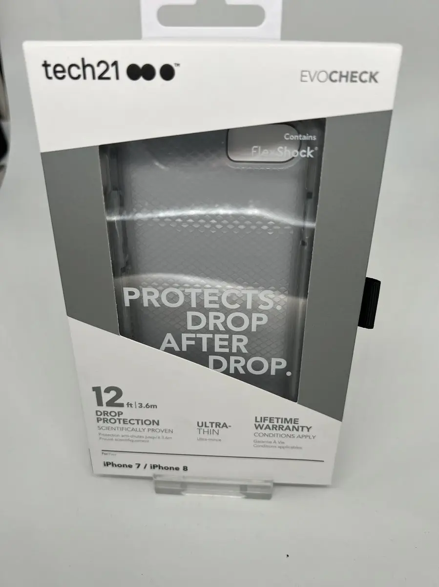 Tech21 Evo Check Hoesje iPhone 7/8/SE - Grijs