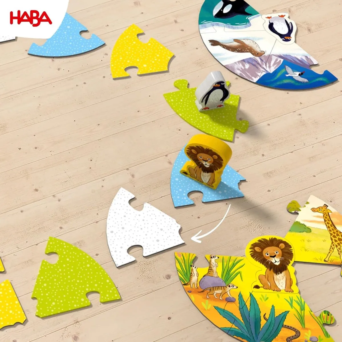 Haba Waar wonen de leeuw en zijn dierenvriendjes? - Spel 2011724002