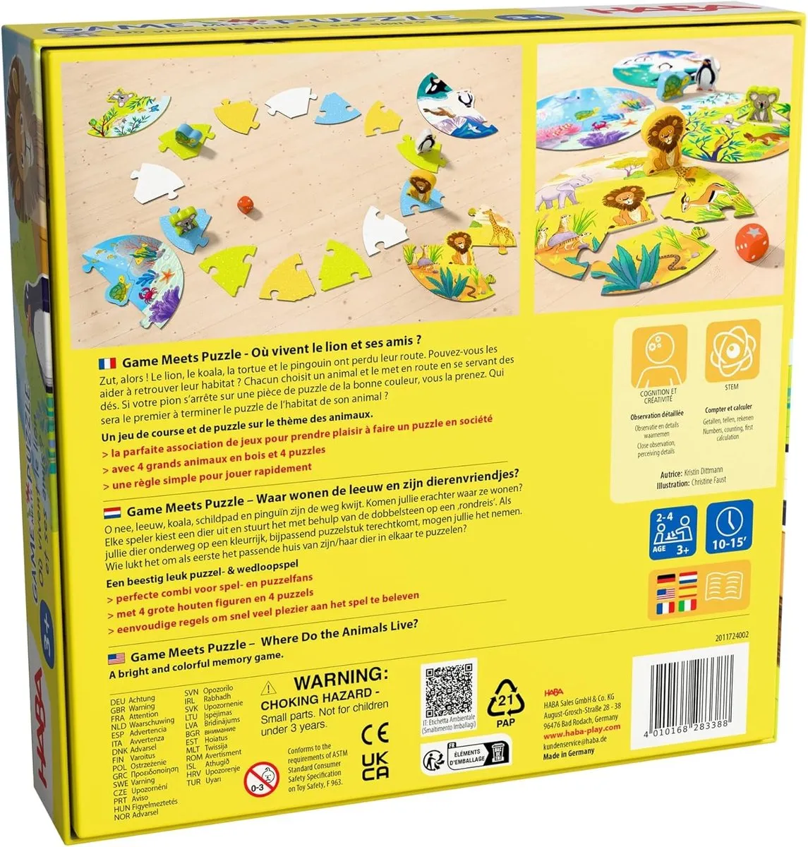 Haba Waar wonen de leeuw en zijn dierenvriendjes? - Spel 2011724002