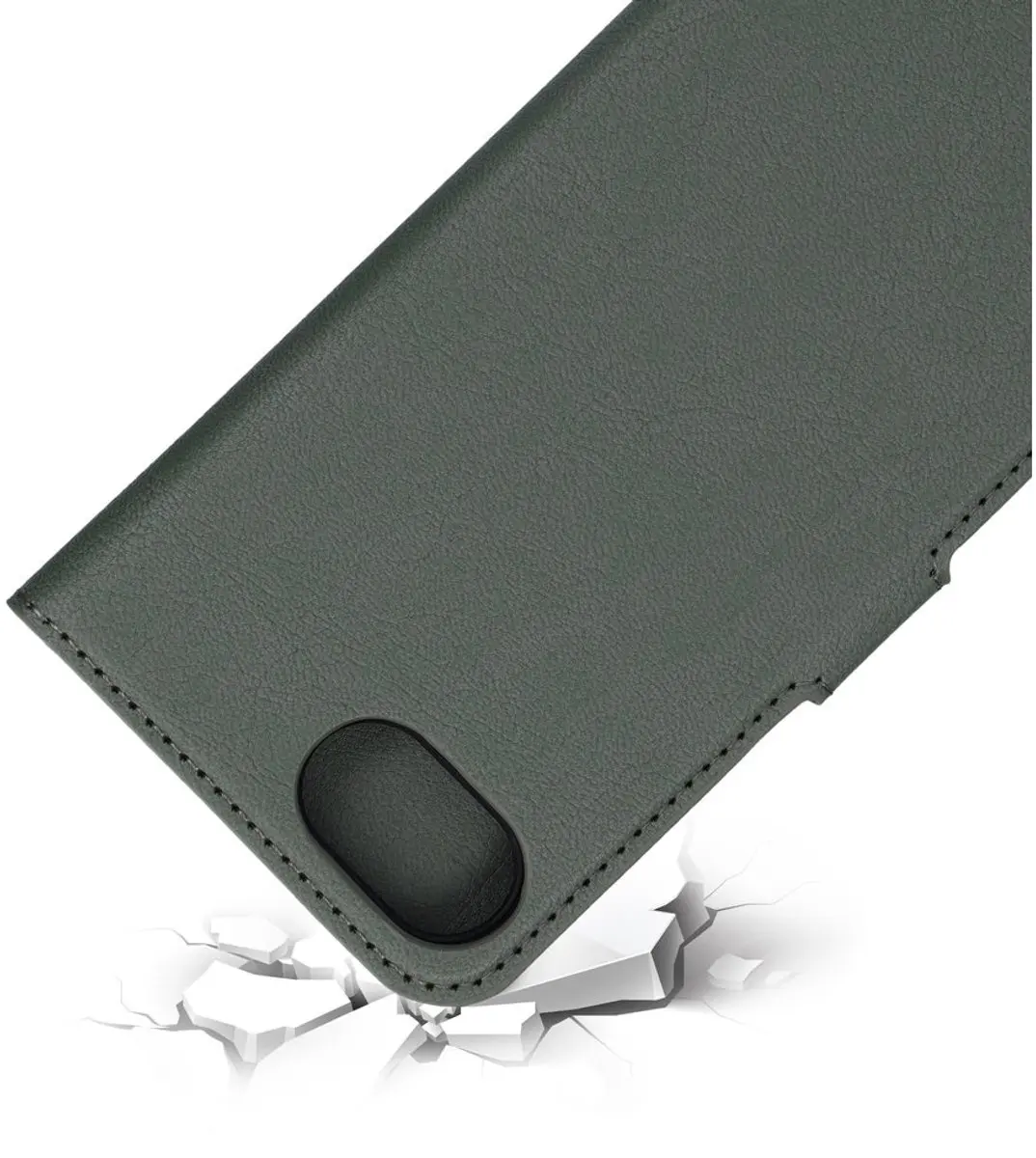 Mobiparts MP-128831 Hoesje iPhone 16/17 - Wallet Eco Leer Groen