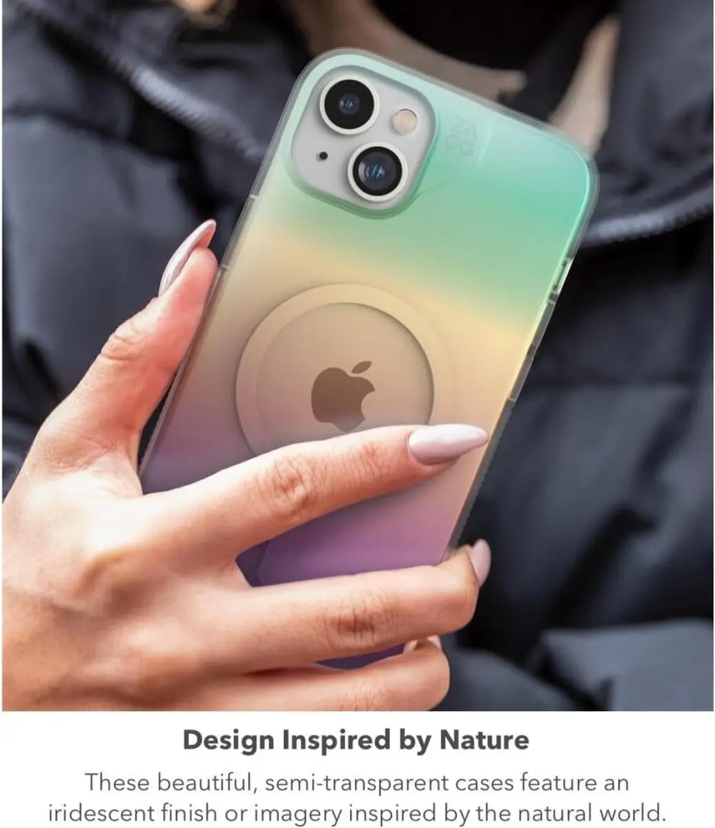 ZAGG Milan Snap Hoesje 702312657 - iPhone 15 Plus/14 Plus - MagSafe - Iridescent Roze - afbeelding 6 van 6