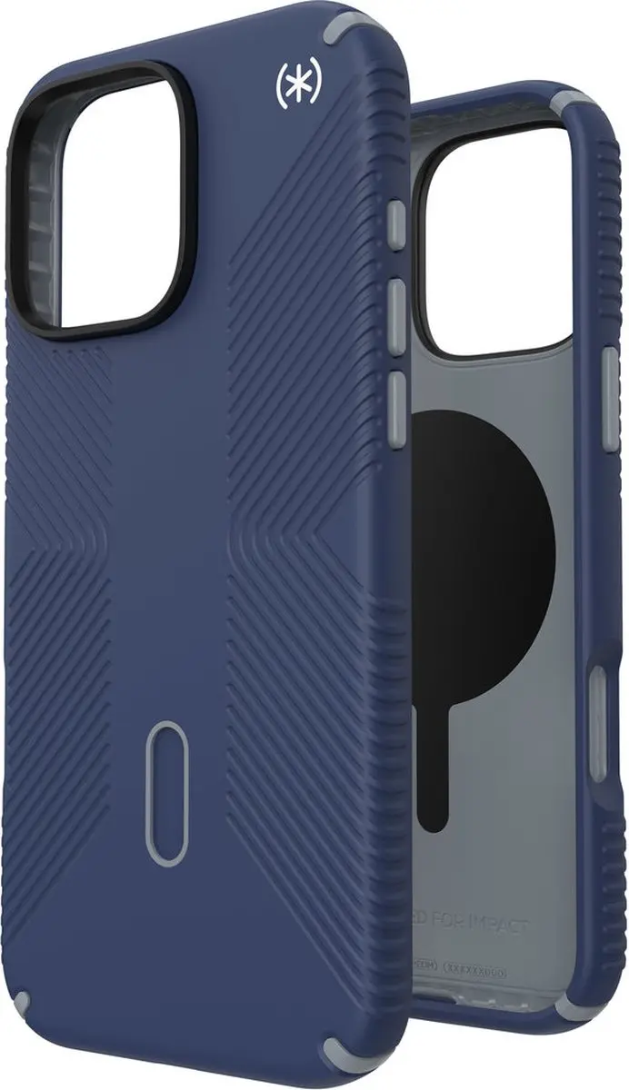 Speck Presidio2 Grip 150725-3206 Hoesje - iPhone 16 Pro Max - Blauw