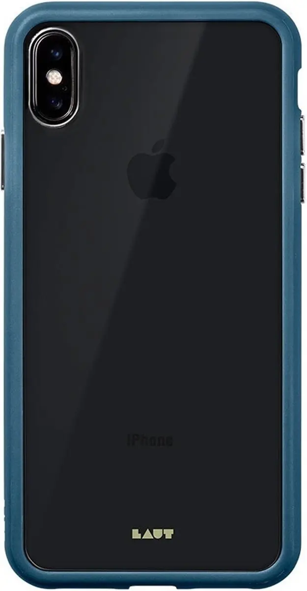 Laut Accents iPhone XS Max Hoesje - Donkerblauw/Transparant