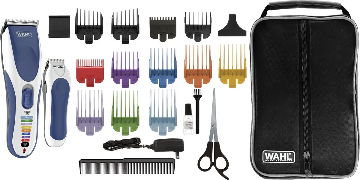 Wahl Color Pro Tondeuse 09649-916 - Wit/Blauw