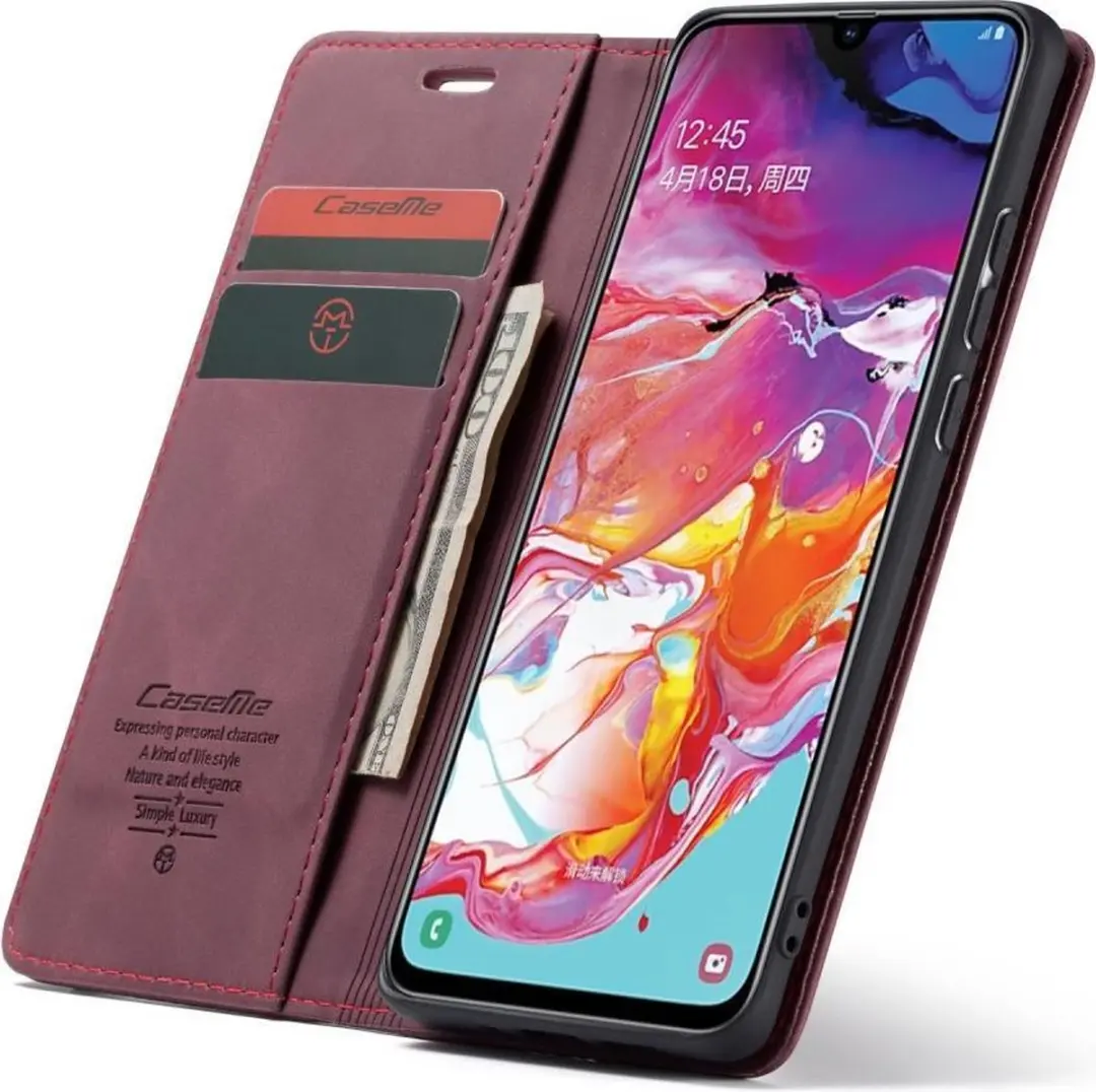 Caseme Book Case Samsung Galaxy A70 - Bordeaux
