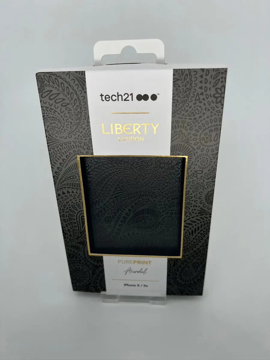 Tech21 Liberty London Arundel iPhone Xs Backcover - Zwart