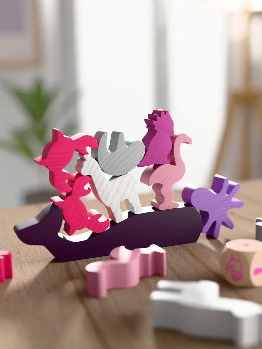 Haba Tier auf Tier Pink Edition - 2-4 Spelers