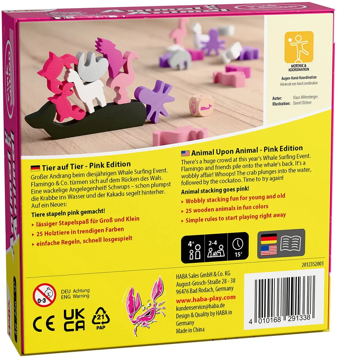 Haba Tier auf Tier Pink Edition - 2-4 Spelers
