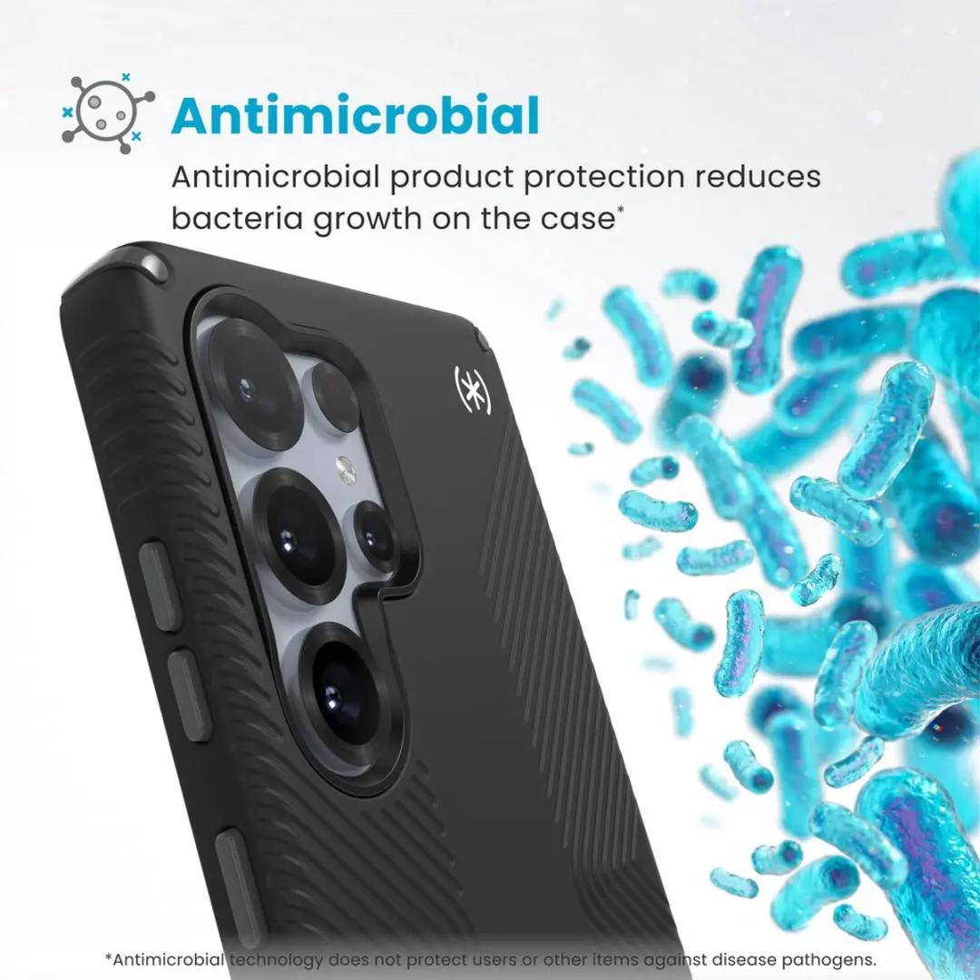 Speck Presidio2 Grip 150898-3205 Hoesje - Samsung Galaxy S25 Ultra - Zwart