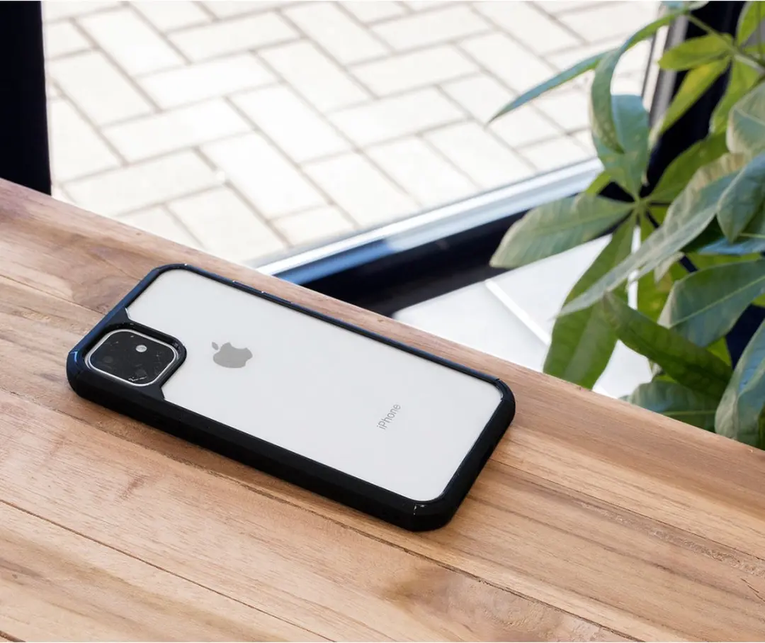 Mobiparts MP-108442 Rugged Hoes iPhone 12 Pro Max - Zwart Transparant