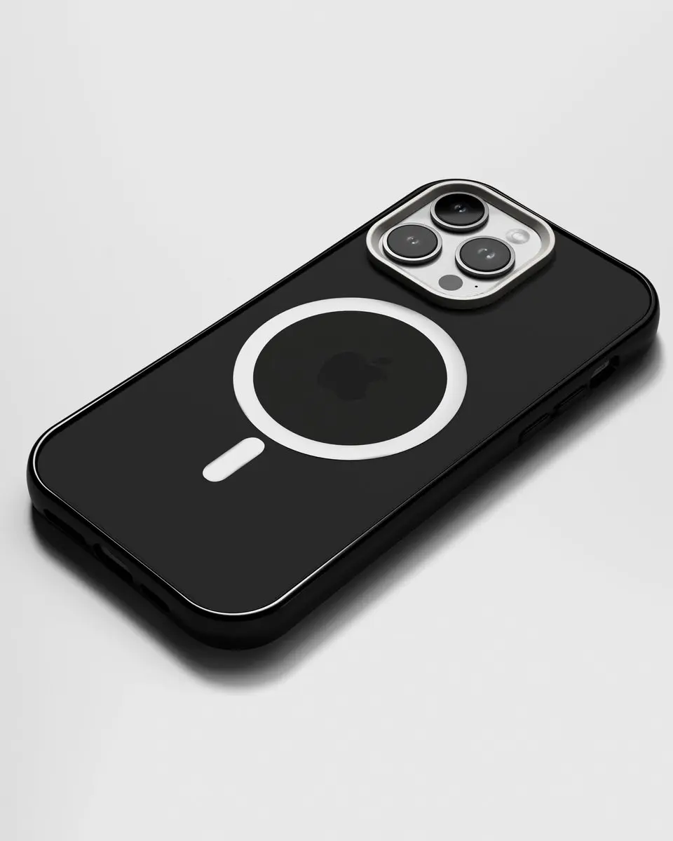 Nudient Form Case iPhone 14 Pro Max - MS - Transparant/Zwart