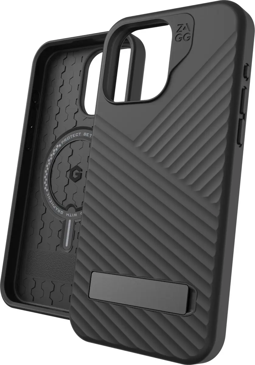 ZAGG Denali Snap KS iPhone 15 Pro Max Hoesje - Zwart - afbeelding 6 van 6