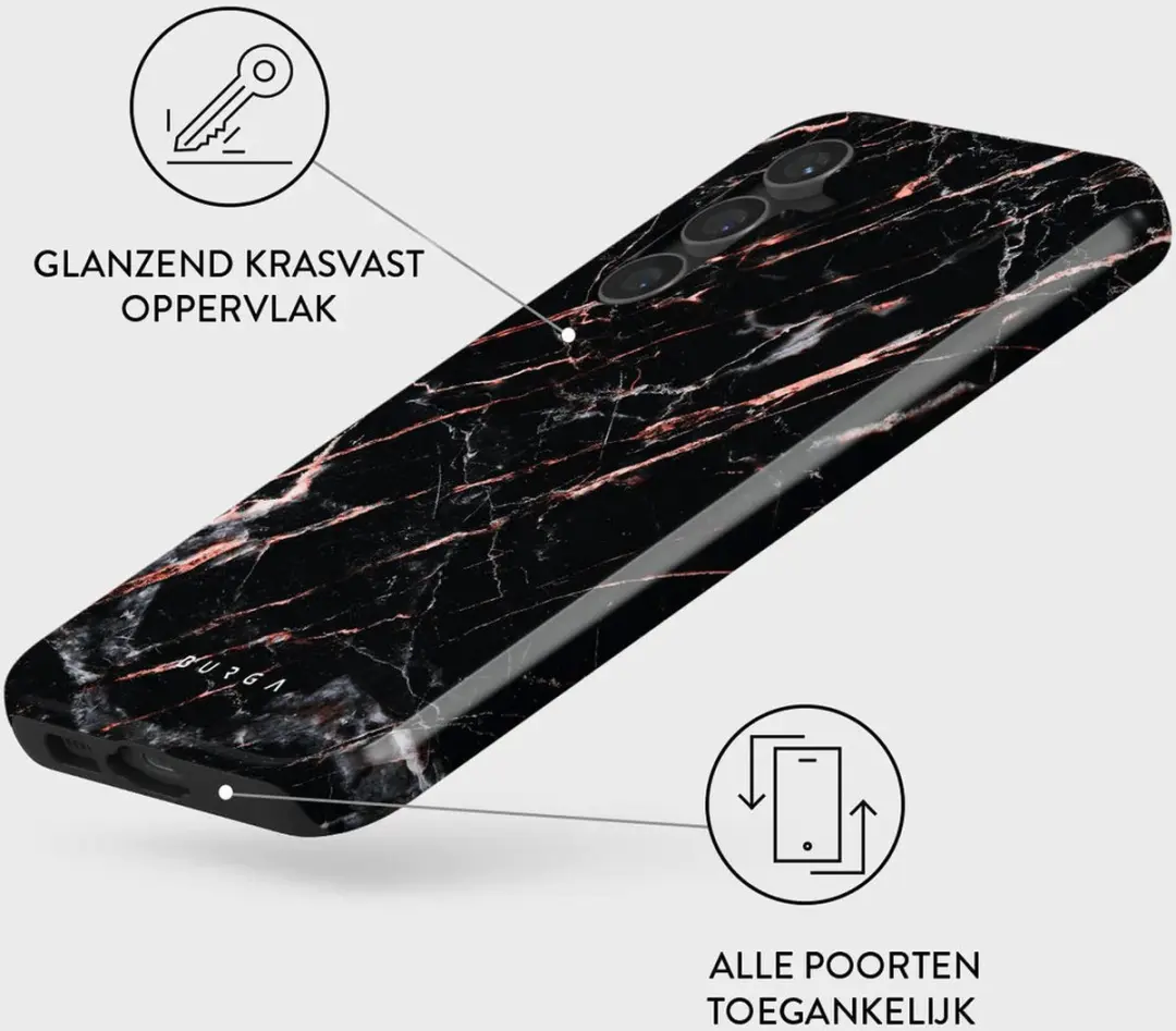 Burga Tough Case Samsung Galaxy S23 FE S23FE_TH_MB_30 - Rose/Goud Marble - afbeelding 6 van 6