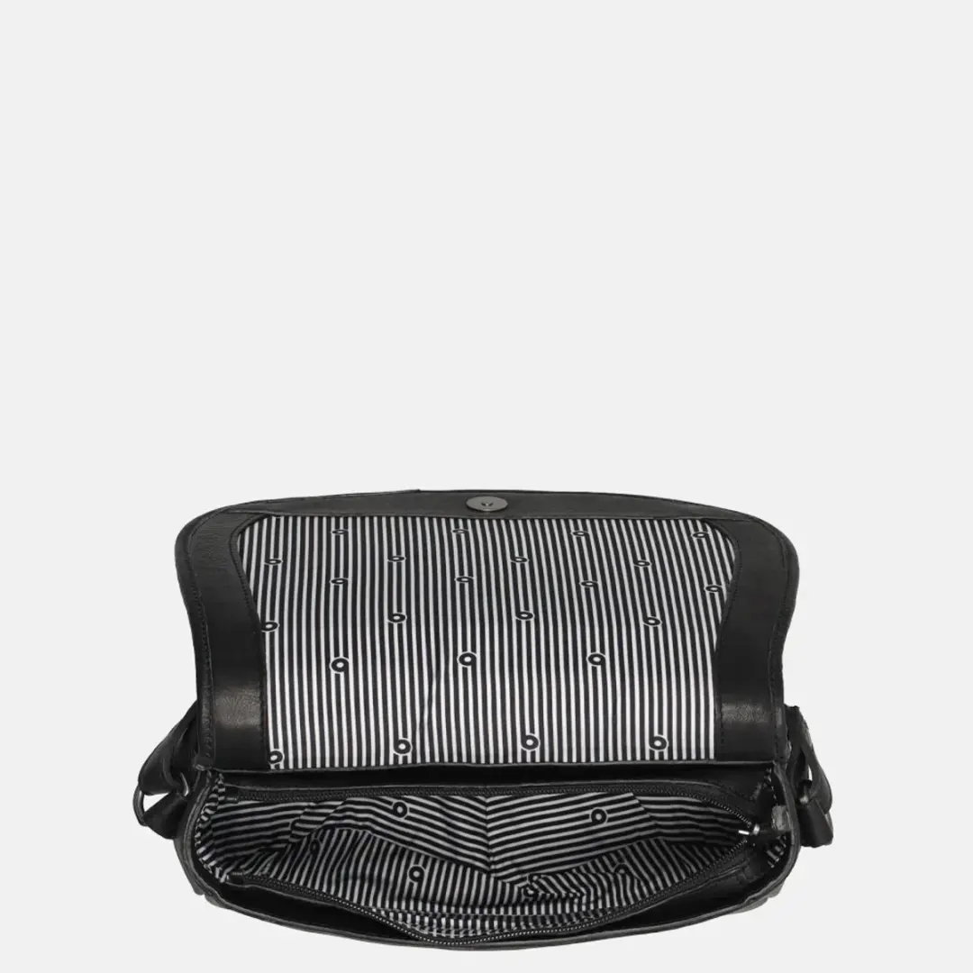 Berba Lucca Crossbody Tas - Zwart