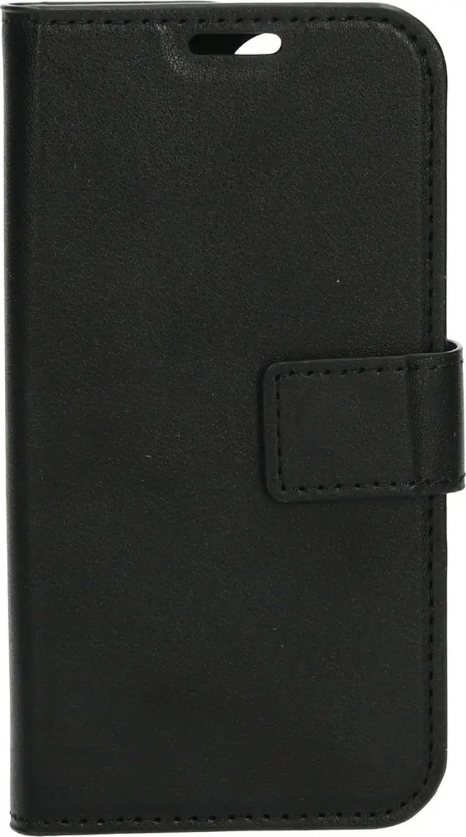 Mobiparts MP-118628 Hoesje iPhone 12/13 Mini - Eco Leer - Zwart