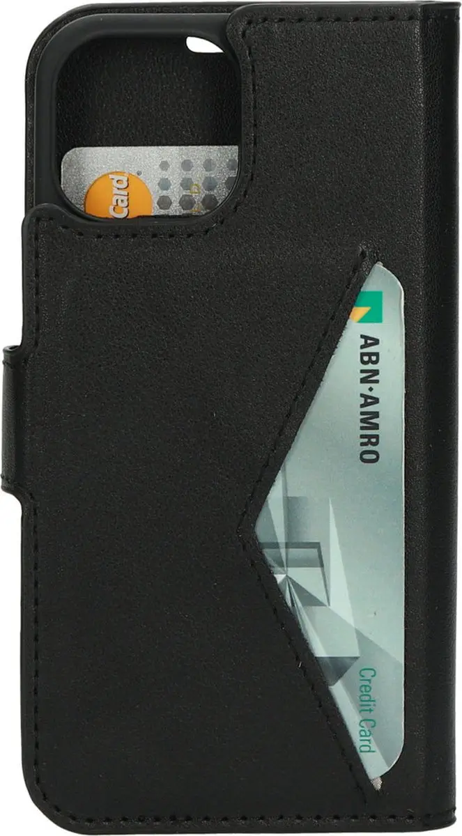 Mobiparts MP-118628 Hoesje iPhone 12/13 Mini - Eco Leer - Zwart