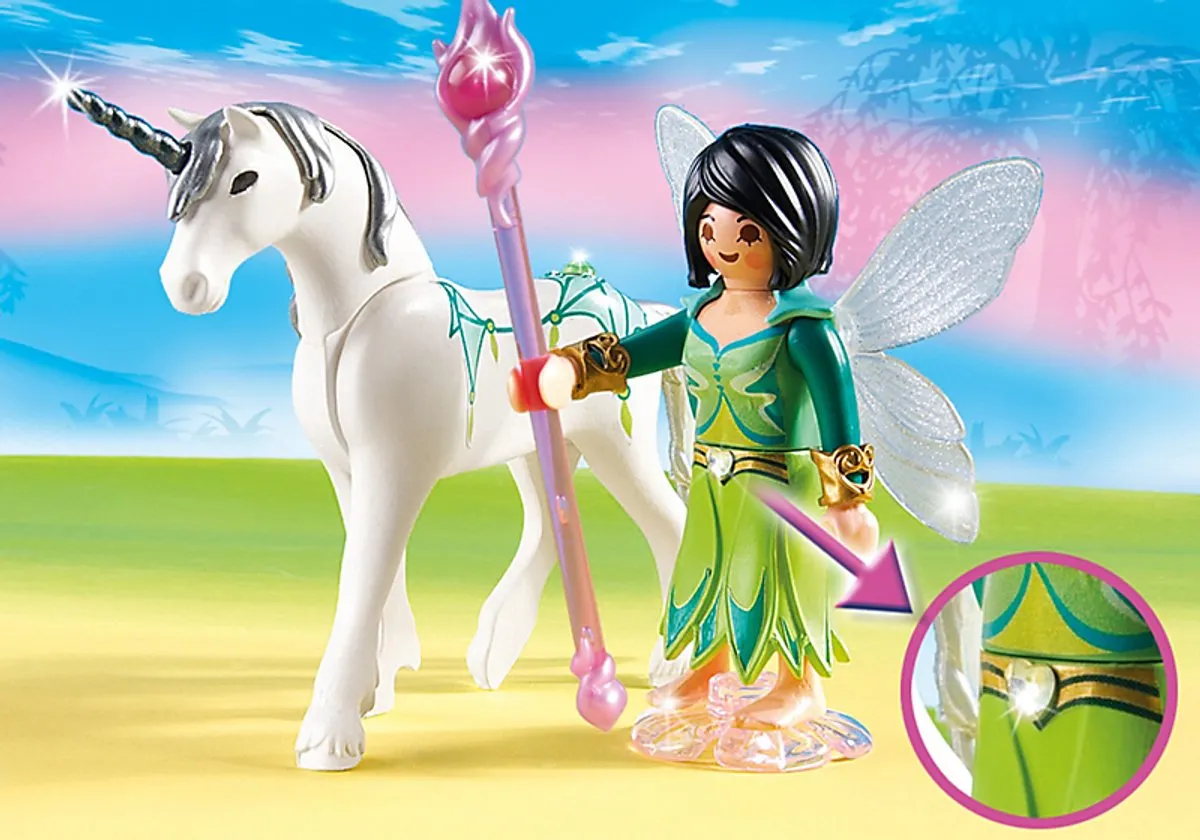 Playmobil Eenhoornkoets met Vlinderfee 5446 - Meerkleurig