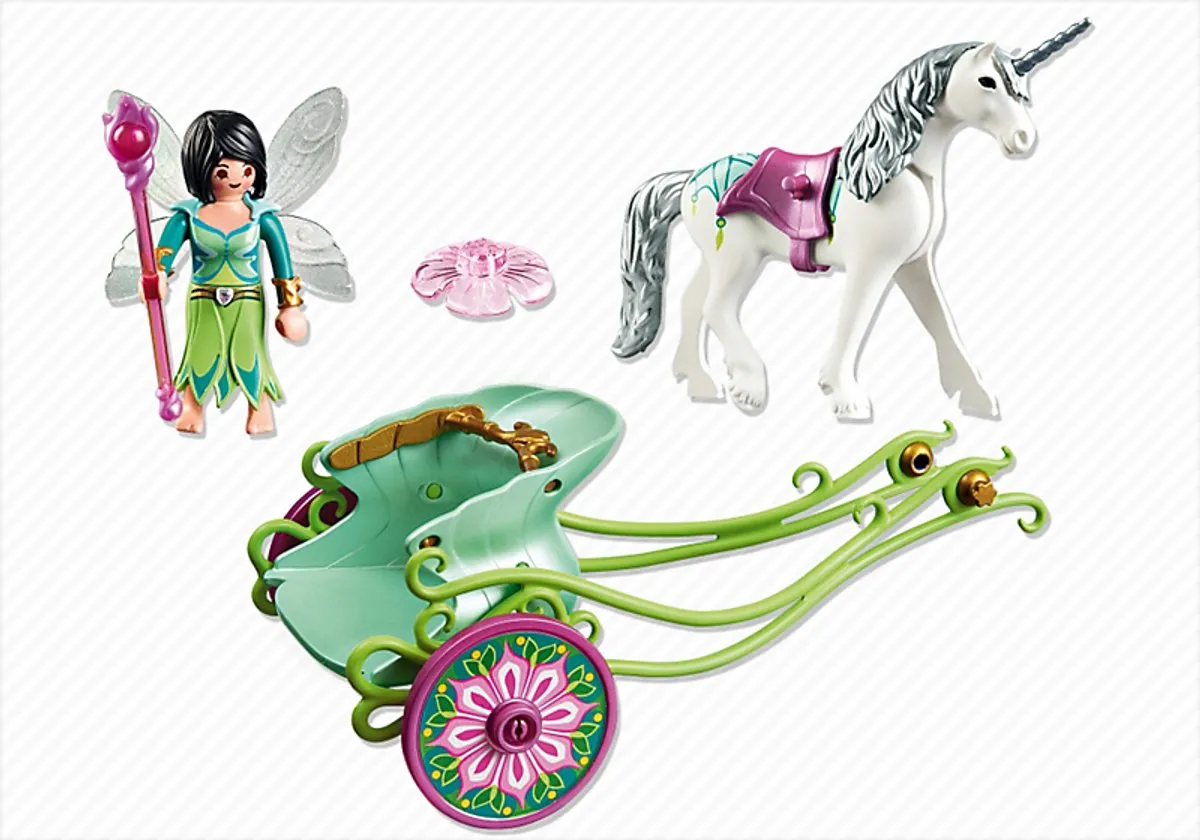 Playmobil Eenhoornkoets met Vlinderfee 5446 - Meerkleurig - afbeelding 6 van 6