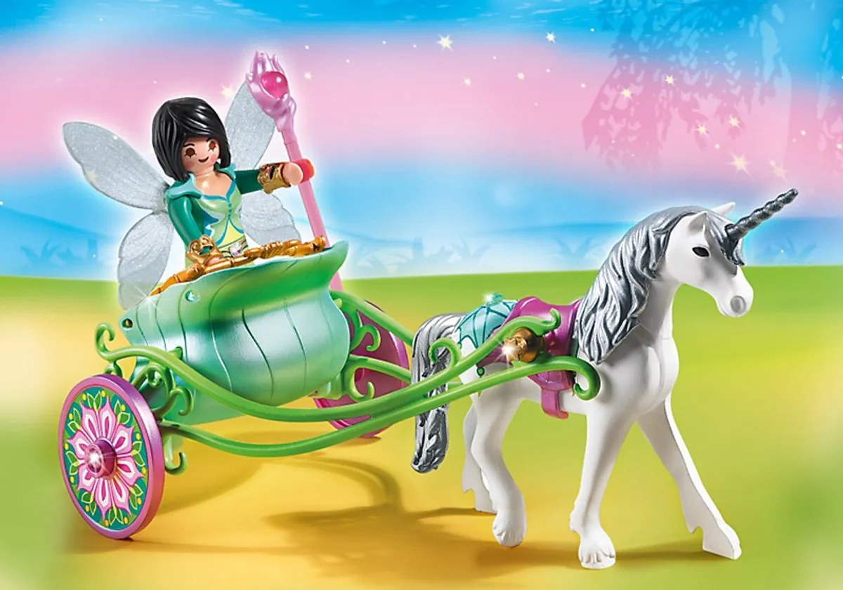 Playmobil Eenhoornkoets met Vlinderfee 5446 - Meerkleurig