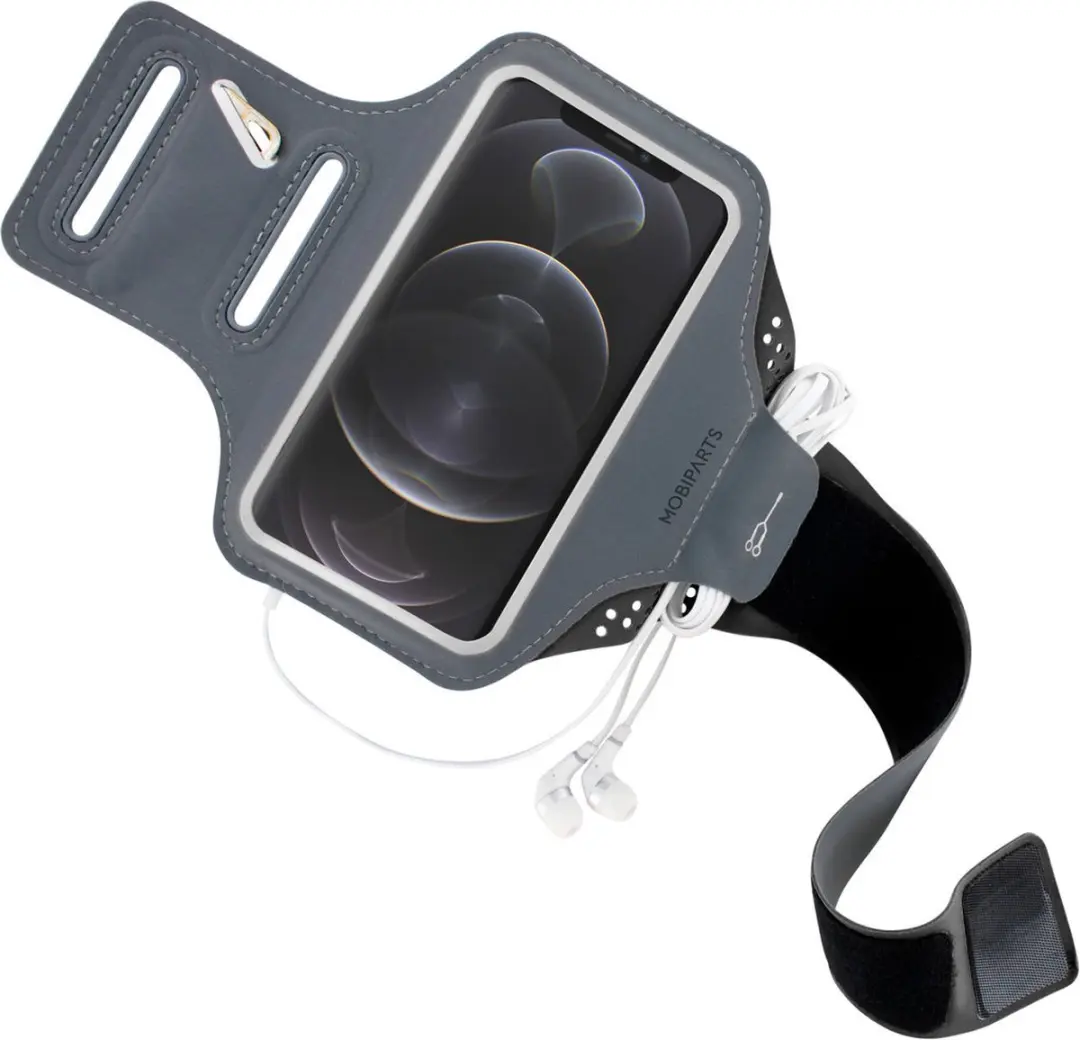 Mobiparts Hardloop Sportarmband MP-111646 - iPhone 12/12 Pro Zwart