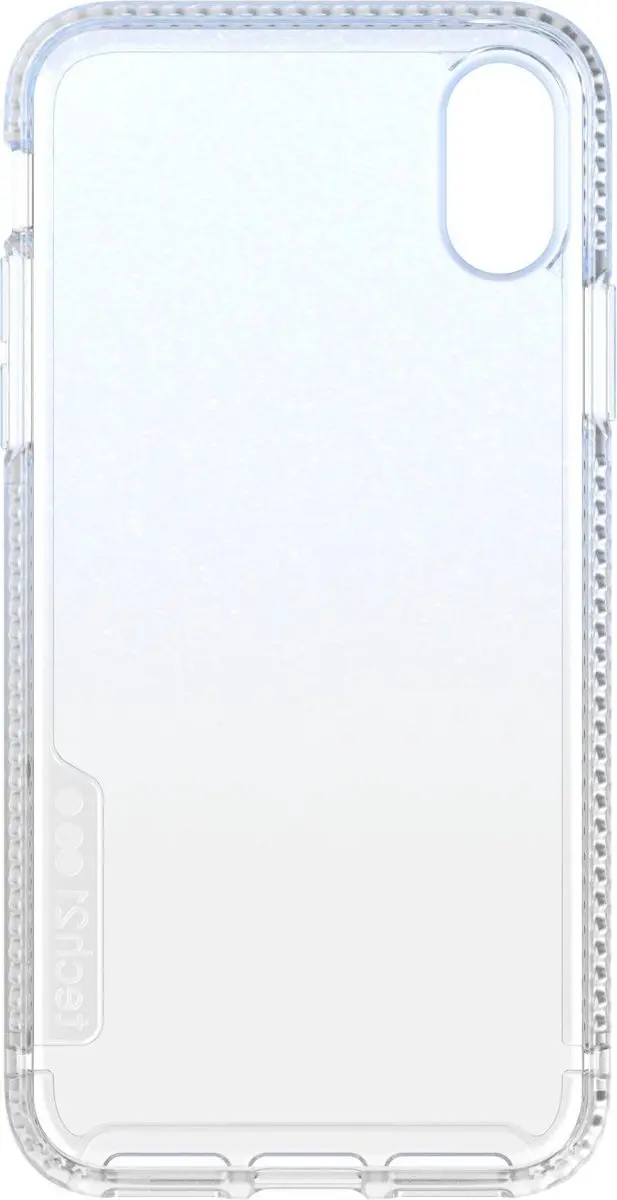 Tech21 Pure Shimmer Backcover iPhone X/Xs - Blauw T21-6586 - afbeelding 6 van 6