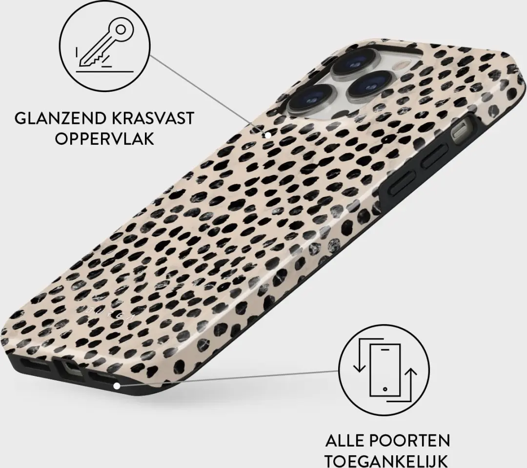 Burga Telefoonhoesje iPhone 13 Pro Max - Schokbestendig - Almond Latte