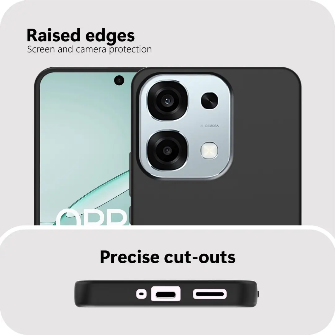 Just in Case Oppo A6 Pro Siliconen Hoesje MOO2844KL1 - Zwart