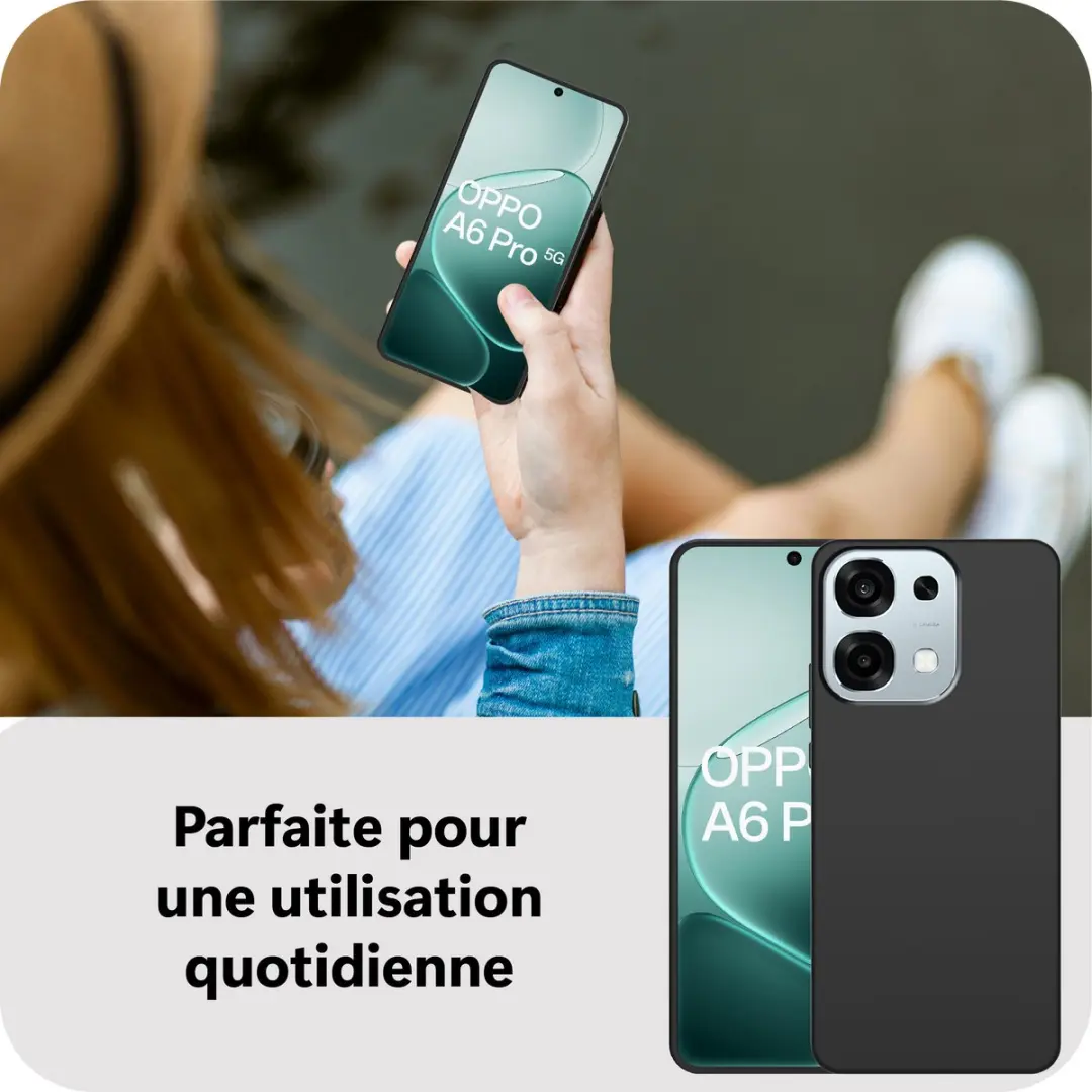 Just in Case Oppo A6 Pro Siliconen Hoesje MOO2844KL1 - Zwart