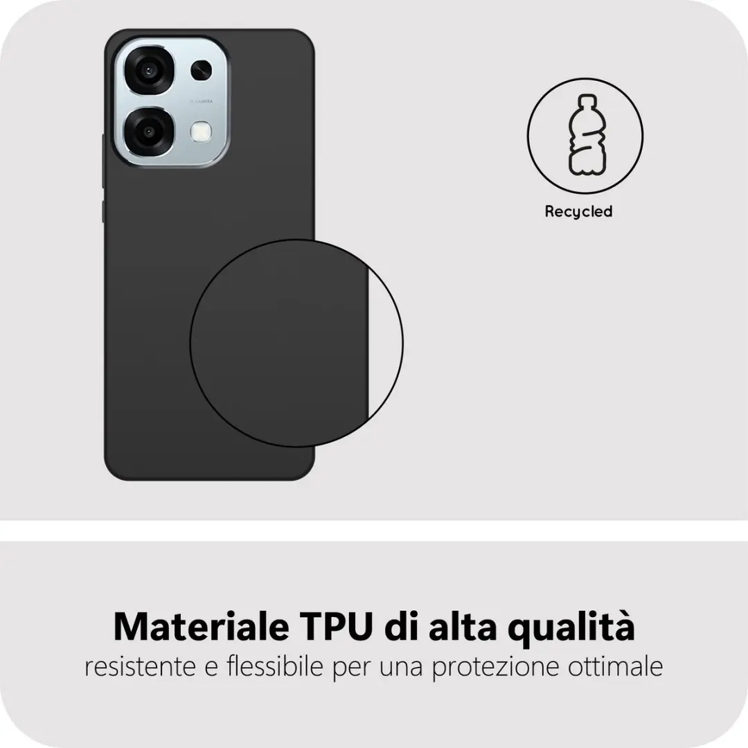 Just in Case Oppo A6 Pro Siliconen Hoesje MOO2844KL1 - Zwart