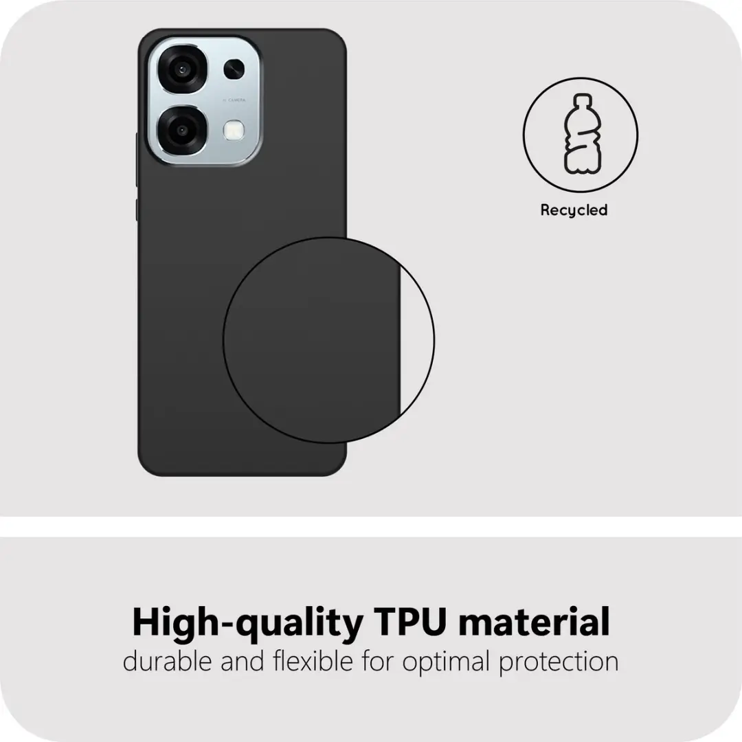 Just in Case Oppo A6 Pro Siliconen Hoesje MOO2844KL1 - Zwart