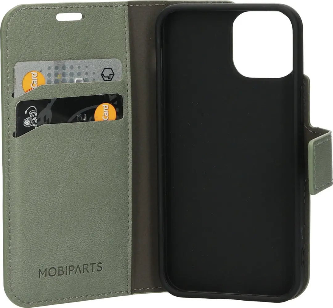 Mobiparts MP-118632 Hoesje iPhone 13 Mini - Wallet - Groen