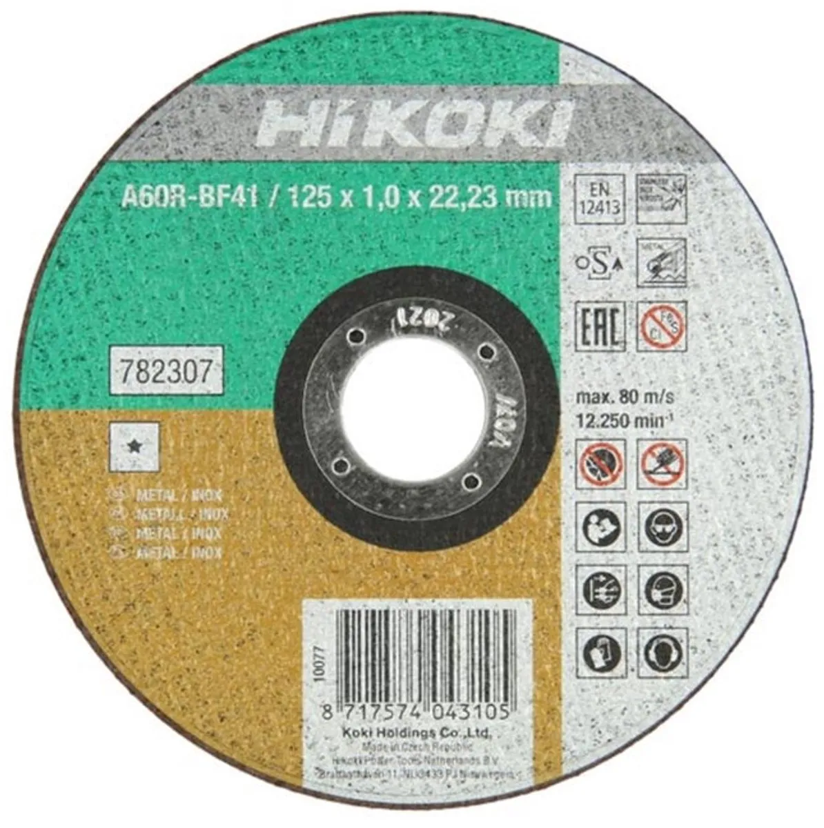 Hikoki 782307 Doorslijpschijf 125mm Metaal