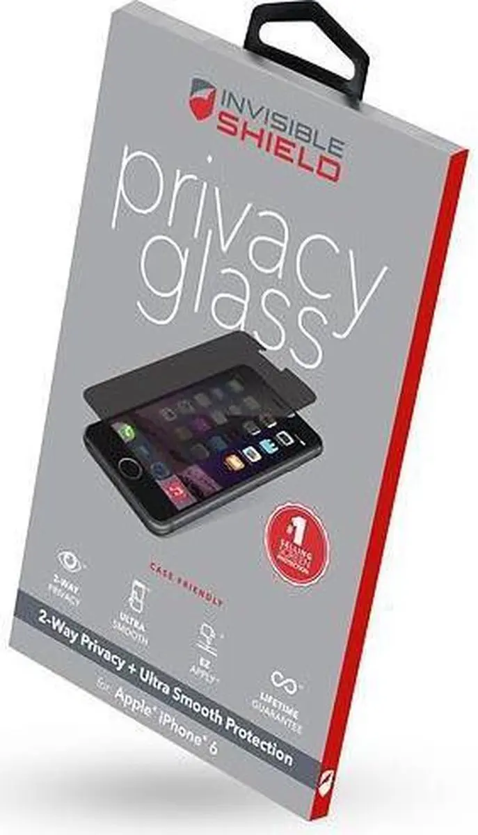 ZAGG InvisibleShield Privacy Glas iPhone 6/6S Screenprotector